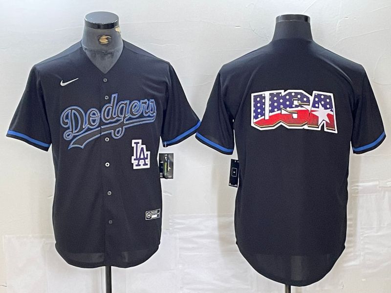 Men 2025 Los Angeles Dodgers Blank Black Shadows Nike MLB Jersey style 62341